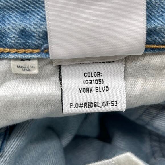 GRLFRND | NWT Danie Mid Rise Boot Jeans in York Blvd Medium Blue Wash 24 - Picture 14 of 14